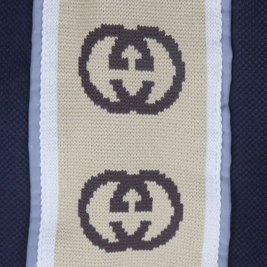 GUCCI Short sleeve polo shirt 598949 cotton Dark navy L