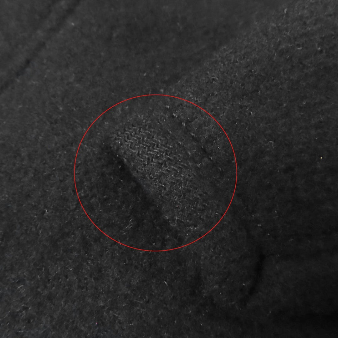 BURBERRY BLUE LABEL trench coat Outer material: 70% wool, Outer material: 30% angora, Fur: raccoon, Part: cowhide, Lining: 100% polyester black Women 38 Used Authentic