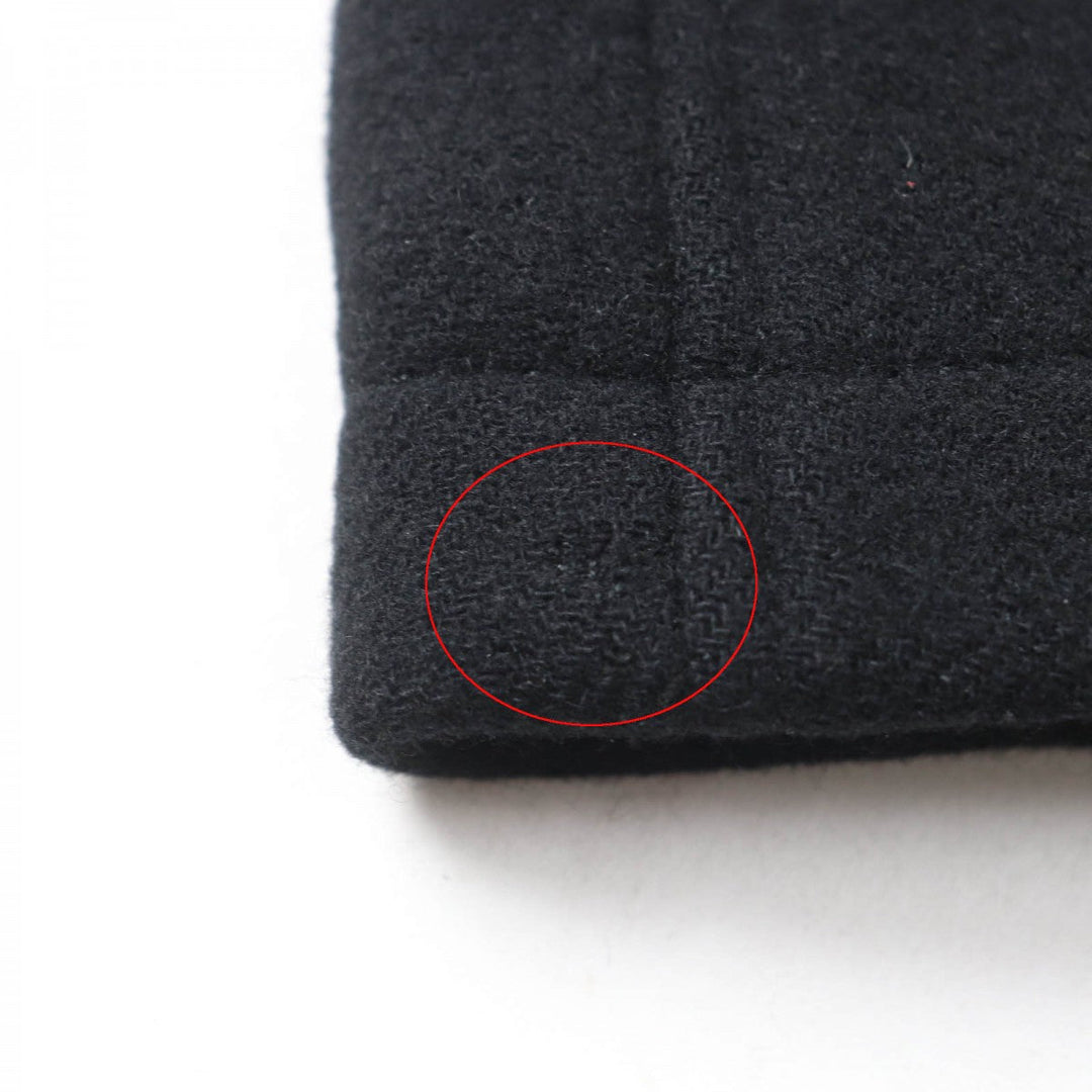 BURBERRY BLUE LABEL trench coat Outer material: 70% wool, Outer material: 30% angora, Fur: raccoon, Part: cowhide, Lining: 100% polyester black Women 38 Used Authentic