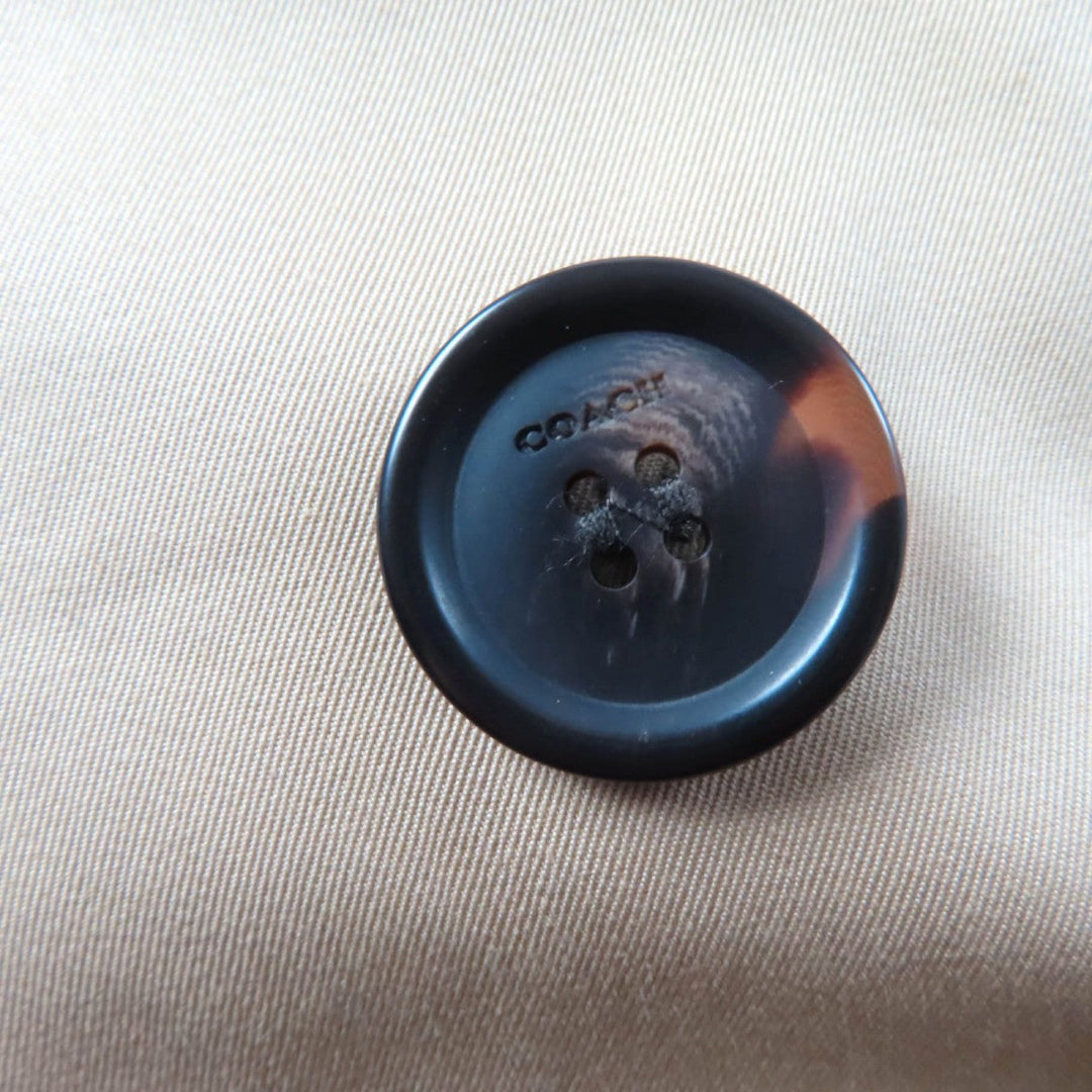 COACH trench coat CG049 Outer: 68% cotton, Outer: 32% polyester, Lining: 58% polyester, Lining: 42% viscose (rayon), Part: 56% polyester beige Women M Used Authentic