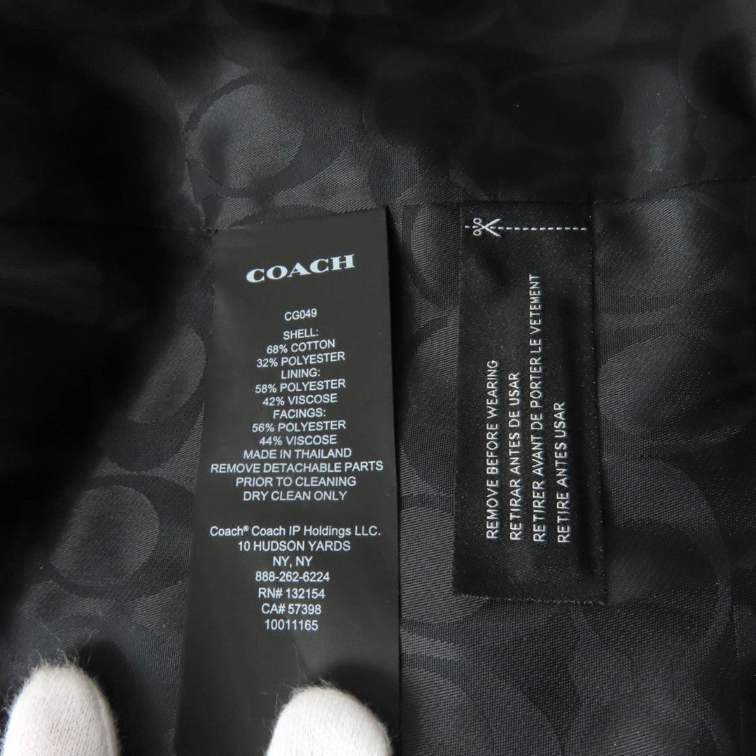 COACH trench coat CG049 Outer: 68% cotton, Outer: 32% polyester, Lining: 58% polyester, Lining: 42% viscose (rayon), Part: 56% polyester beige Women M Used Authentic