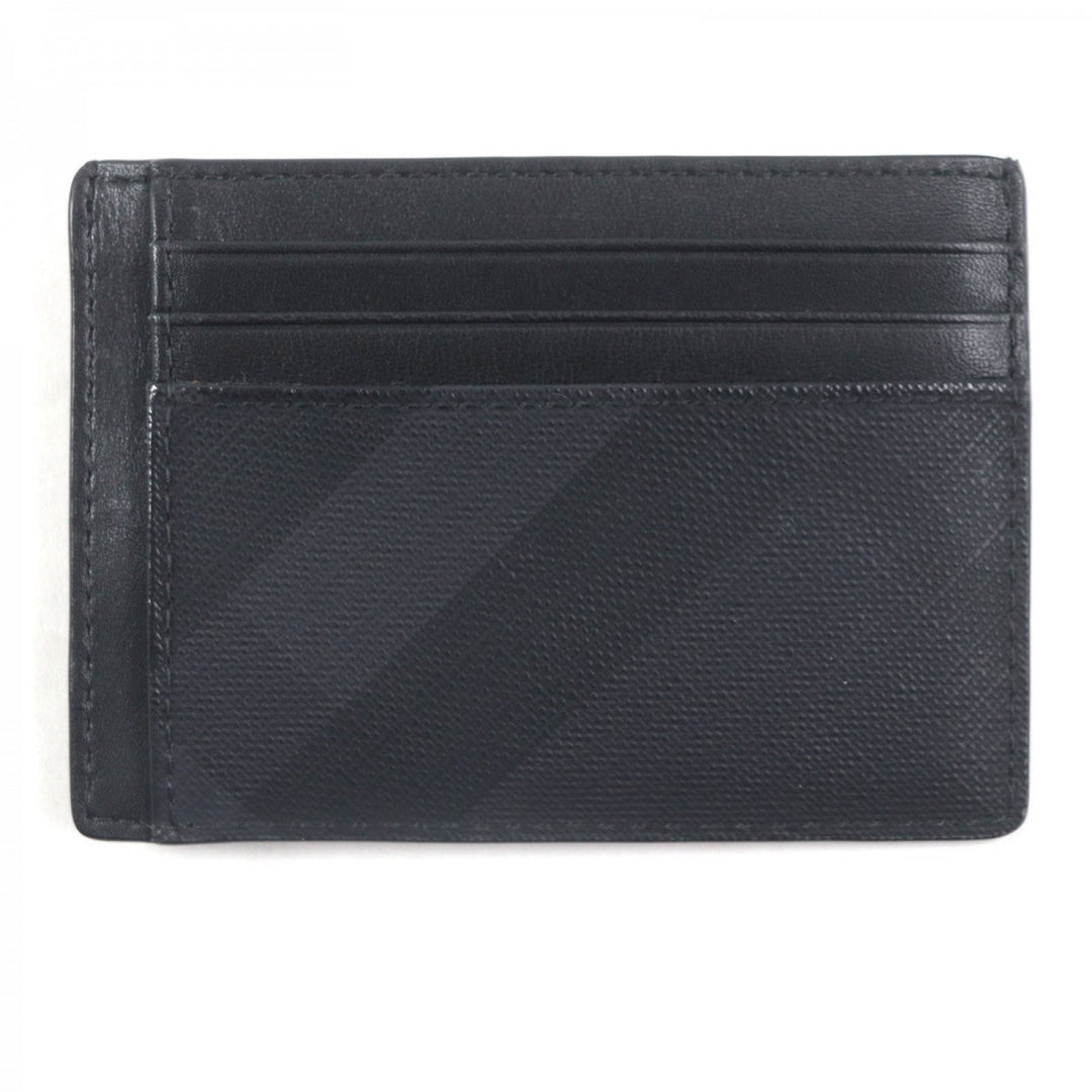 BURBERRY Card Case Main: Leather, Main: PVC black mens Used Authentic