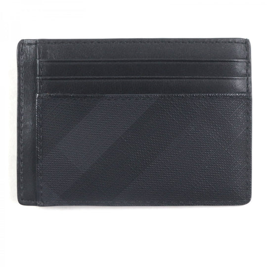 BURBERRY Card Case Main: Leather, Main: PVC black mens Used Authentic