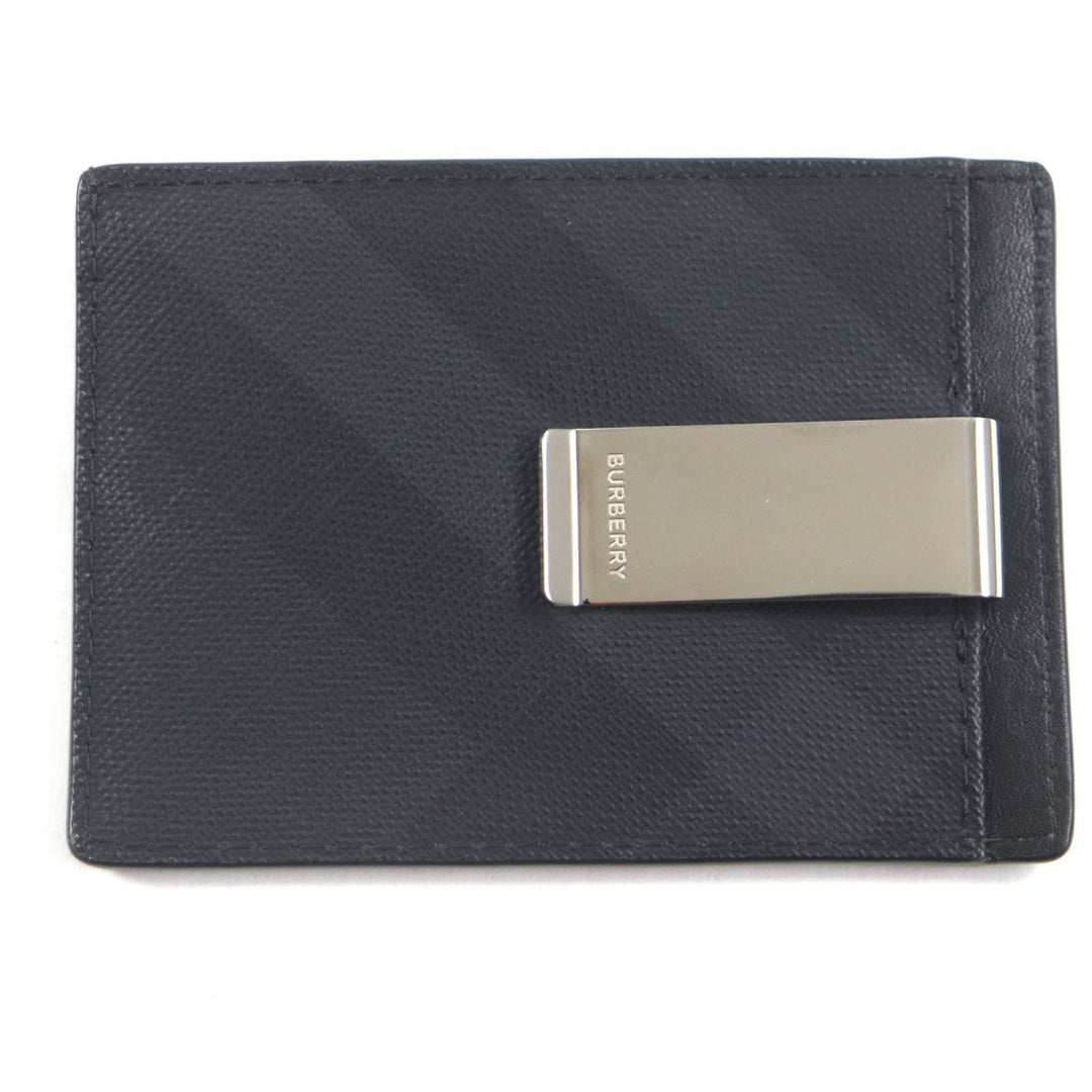 BURBERRY Card Case Main: Leather, Main: PVC black mens Used Authentic
