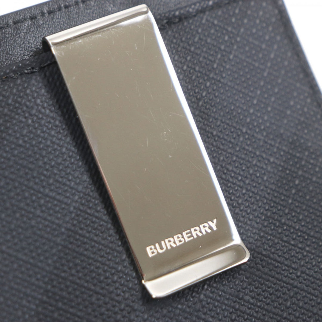 BURBERRY Card Case Main: Leather, Main: PVC black mens Used Authentic
