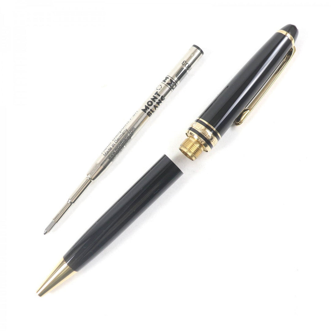 MONTBLANC Ballpoint pen Resin, Gold Plated black Classic mens(Unisex) Used Authentic