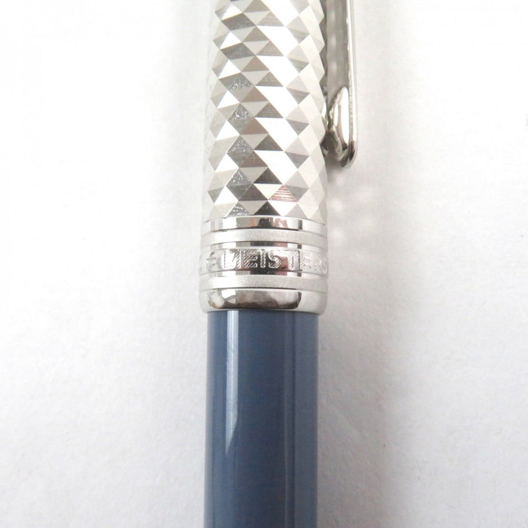 MONTBLANC Ballpoint pen Main: Precious resin Silver blue Meisterstck Glacier Due mens Used Authentic