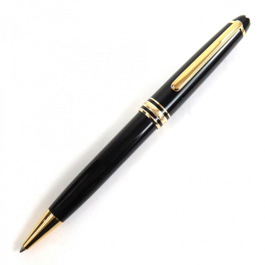 MONTBLANC Ballpoint pen Resin, Gold Plated black Meisterstck Classic mens(Unisex) Used Authentic