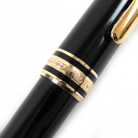 MONTBLANC Ballpoint pen Resin, Gold Plated black Meisterstck Classic mens(Unisex) Used Authentic