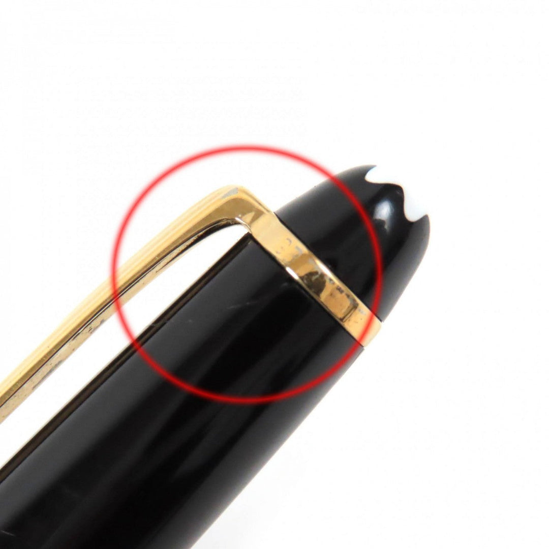 MONTBLANC Ballpoint pen Resin, Gold Plated black Meisterstck Classic mens(Unisex) Used Authentic