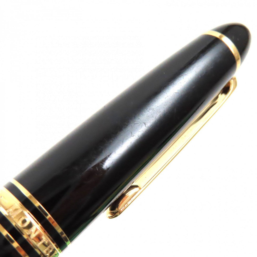 MONTBLANC Ballpoint pen Resin, Gold Plated black Meisterstckle Grand mens(Unisex) Used Authentic