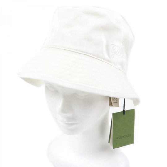 GUCCI hat 782733 cotton Ivory HAT CABRIS