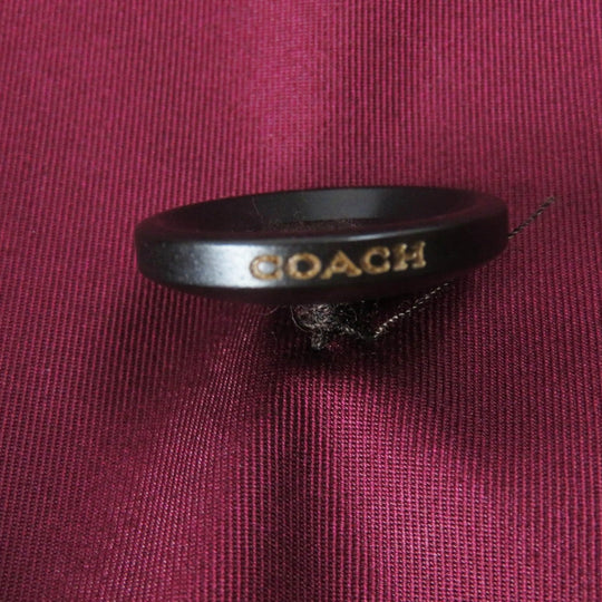 COACH trench coat F34025 Outer material: 68% cotton, Outer material: 32% polyester, Lining: 100% polyester, Leather part: cowhide wine-red Women XS Used Authentic