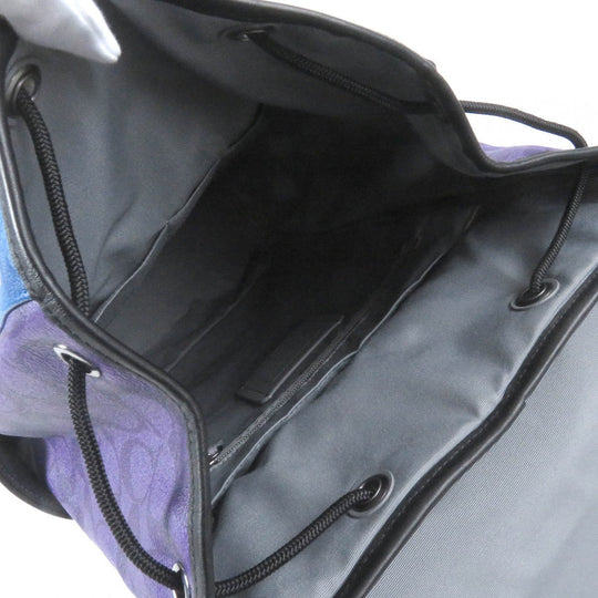 COACH Backpack C9837 Main: Leather multicolor Track Backpack In Blocked Signature Canvas mens Used Authentic