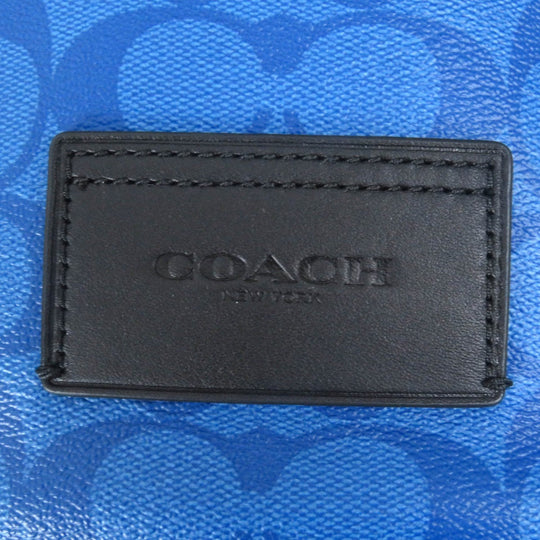 COACH Backpack C9837 Main: Leather multicolor Track Backpack In Blocked Signature Canvas mens Used Authentic