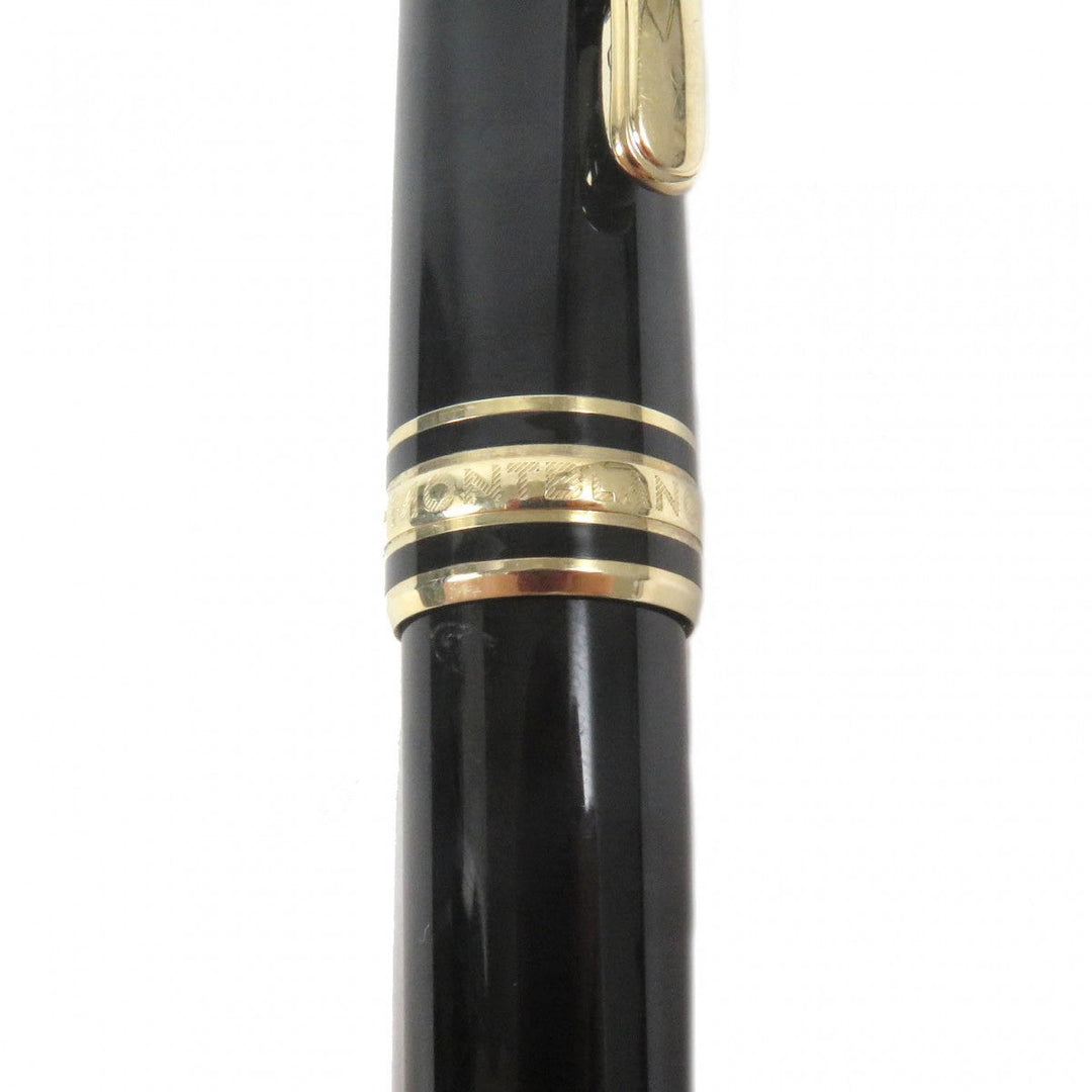 MONTBLANC Ballpoint pen Main: Precious resin Black gold mens Used Authentic