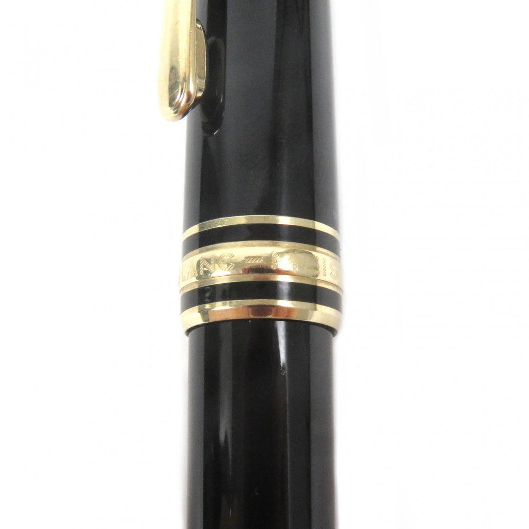 MONTBLANC Ballpoint pen Main: Precious resin Black gold mens Used Authentic