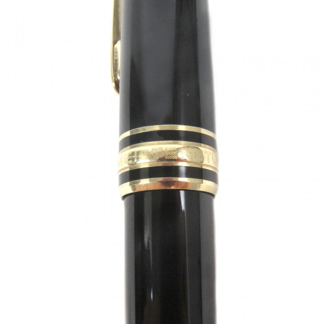 MONTBLANC Ballpoint pen Main: Precious resin Black gold mens Used Authentic