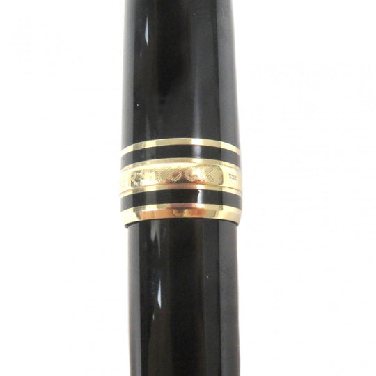 MONTBLANC Ballpoint pen Main: Precious resin Black gold mens Used Authentic