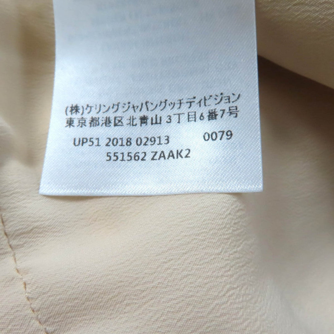 GUCCI one piece 551562 Outer material: 84% cotton, Outer material: 14% rayon, Outer material: 2% nylon, Part: 50% cotton, Part: 50% rayon off white Women 36 Used Authentic