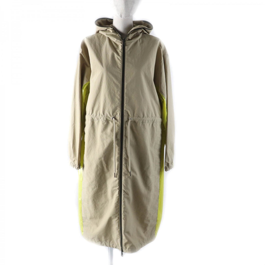 MONCLER coat Main: 100% polyester, Part: 100% polyester, Part: 100% polyester, Part: 100% nylon Beige yellow ALCYONE Women 1 Used Authentic