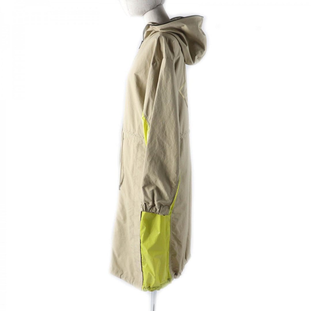 MONCLER coat Main: 100% polyester, Part: 100% polyester, Part: 100% polyester, Part: 100% nylon Beige yellow ALCYONE Women 1 Used Authentic