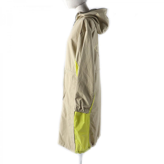 MONCLER coat Main: 100% polyester, Part: 100% polyester, Part: 100% polyester, Part: 100% nylon Beige yellow ALCYONE Women 1 Used Authentic