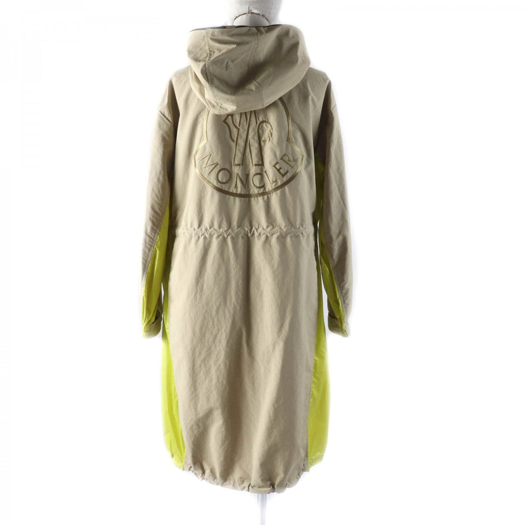 MONCLER coat Main: 100% polyester, Part: 100% polyester, Part: 100% polyester, Part: 100% nylon Beige yellow ALCYONE Women 1 Used Authentic