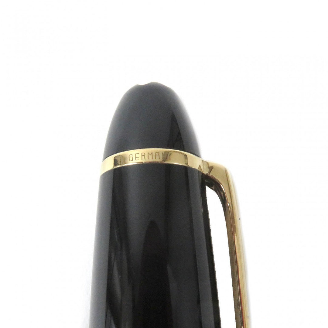 MONTBLANC Ballpoint pen Main: Precious resin Black gold mens Used Authentic