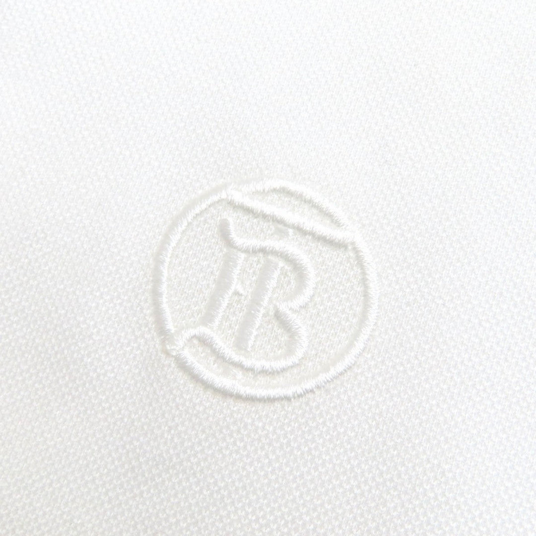 BURBERRY Short sleeve polo shirt 8049382 Main: 100% cotton, some parts: 97% cotton, some parts: 3% elastane white Women L Used Authentic