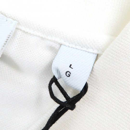 BURBERRY Short sleeve polo shirt 8049382 Main: 100% cotton, some parts: 97% cotton, some parts: 3% elastane white Women L Used Authentic