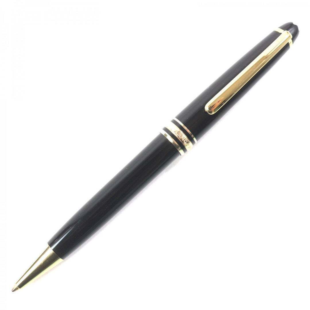 MONTBLANC Ballpoint pen Resin, Gold Plated black Meisterstck Classic mens Used Authentic