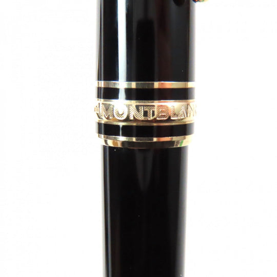MONTBLANC Ballpoint pen Resin, Gold Plated black Meisterstck Classic mens Used Authentic