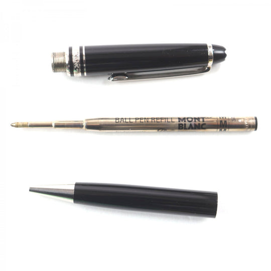 MONTBLANC Ballpoint pen Resin, Platinum black Meisterstck Pix Classic mens Used Authentic