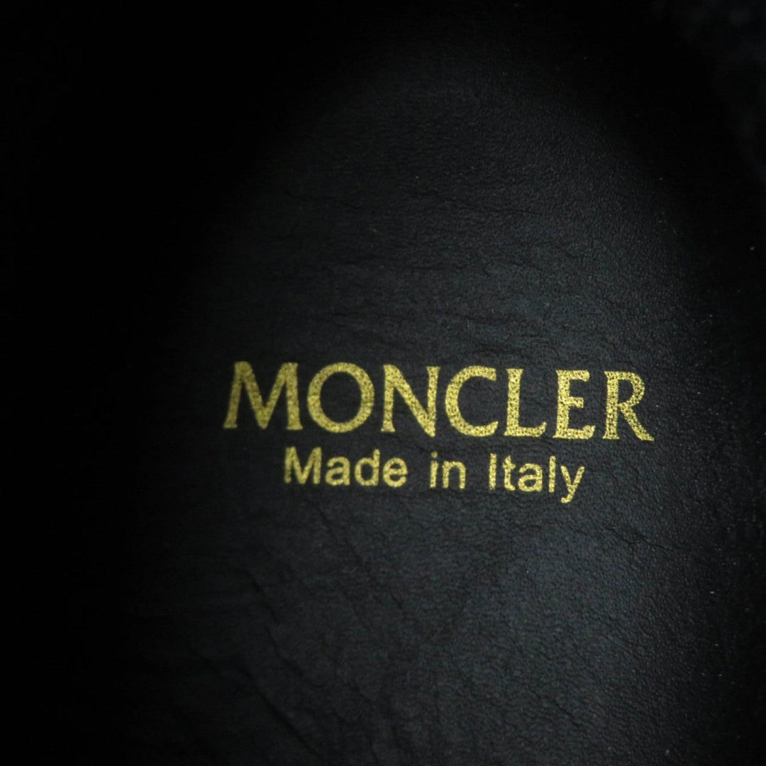 MONCLER boots leather black RAIN DONT CARE 36
