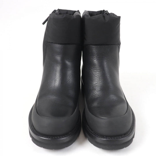 MONCLER boots leather black RAIN DONT CARE 36