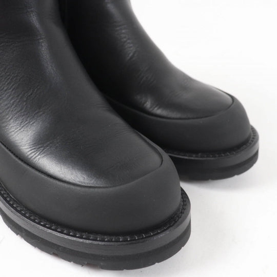 MONCLER boots leather black RAIN DONT CARE 36