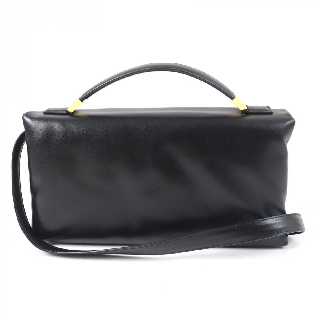MARNI Shoulder Bag BMMP0130U1 Main: Leather black PRISMA puffer Women Used Authentic