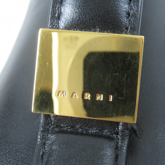 MARNI Shoulder Bag BMMP0130U1 Main: Leather black PRISMA puffer Women Used Authentic