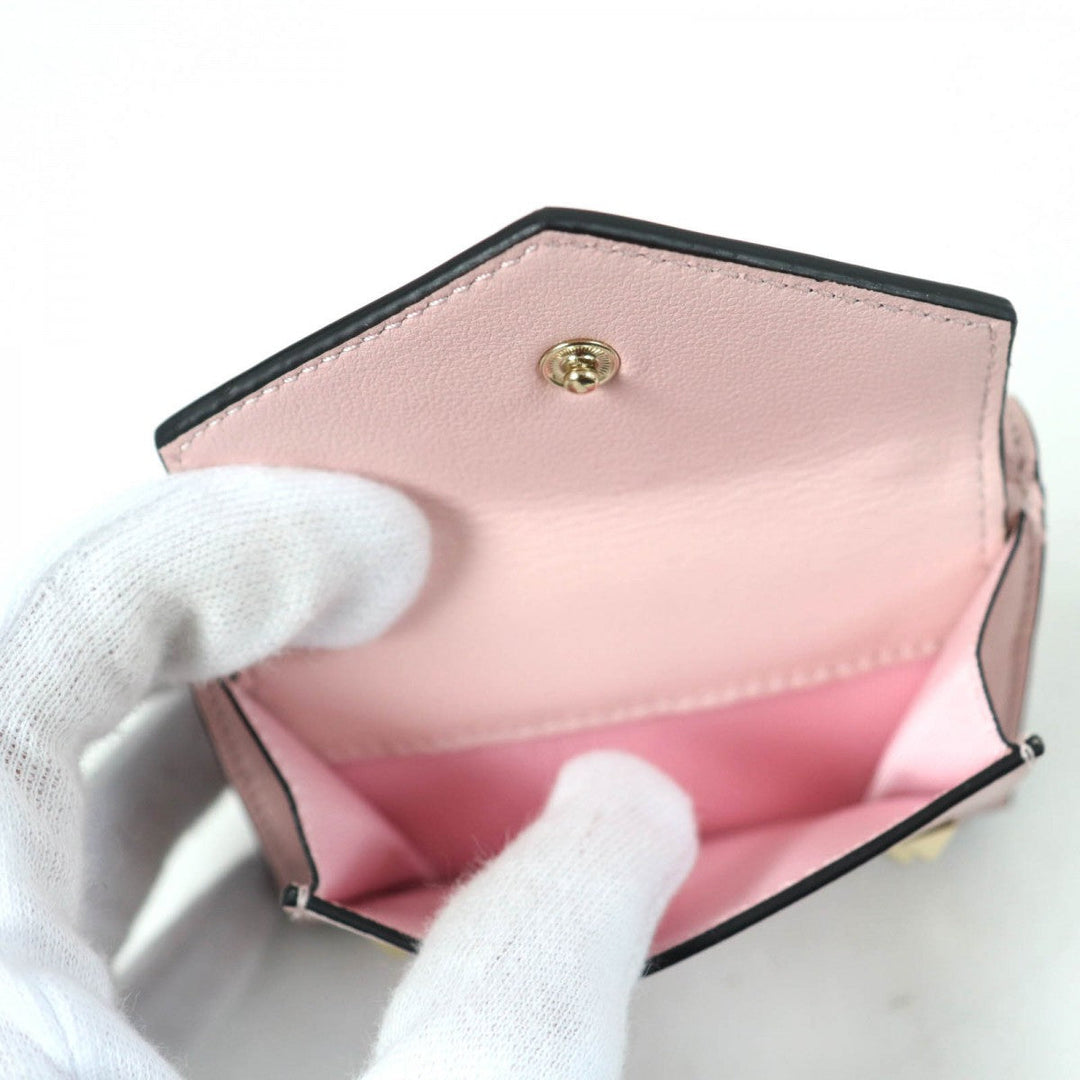 VALENTINO Tri-fold wallet VW2P0Q47BOL Main: Leather pink Women Used Authentic