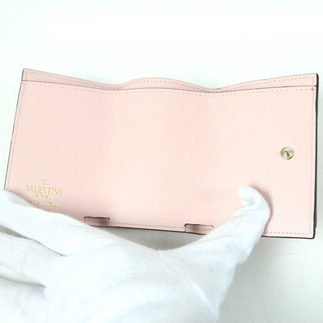 VALENTINO Tri-fold wallet VW2P0Q47BOL Main: Leather pink Women Used Authentic