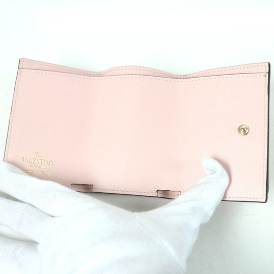 VALENTINO Tri-fold wallet VW2P0Q47BOL Main: Leather pink Women Used Authentic