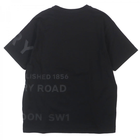 BURBERRY Short sleeve T-shirt 8032299 Main: 100% cotton, some parts: 97% cotton, some parts: 3% elastane black Horse ferry print mens XS Used Authentic