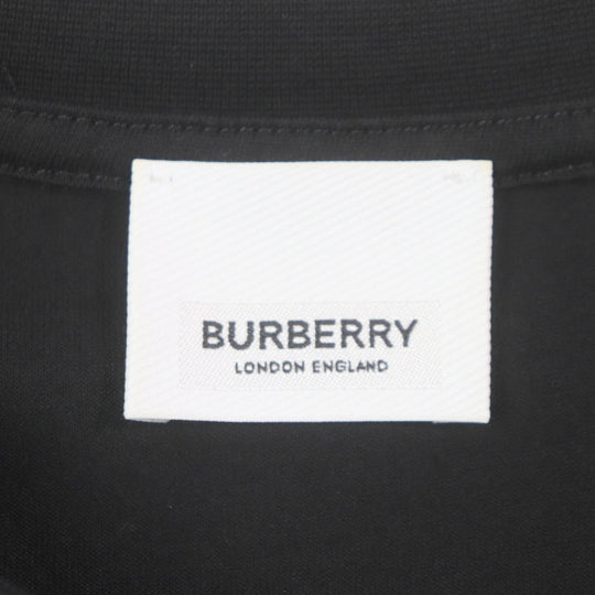 BURBERRY Short sleeve T-shirt 8032299 Main: 100% cotton, some parts: 97% cotton, some parts: 3% elastane black Horse ferry print mens XS Used Authentic