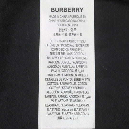BURBERRY Short sleeve T-shirt 8032299 Main: 100% cotton, some parts: 97% cotton, some parts: 3% elastane black Horse ferry print mens XS Used Authentic