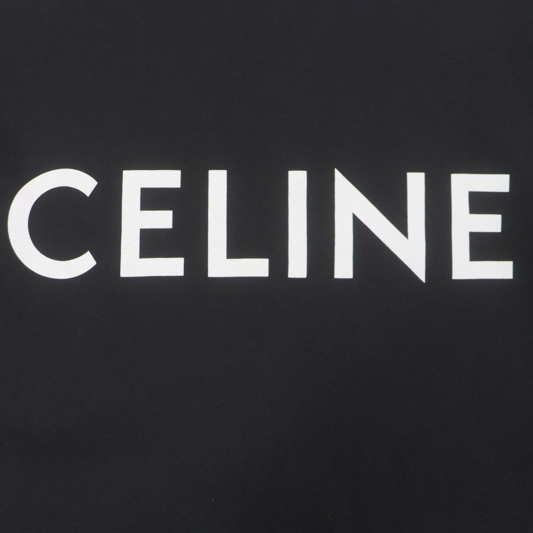CELINE Short sleeve T-shirt 2X681671Q Main: 100% cotton black mens M Used Authentic