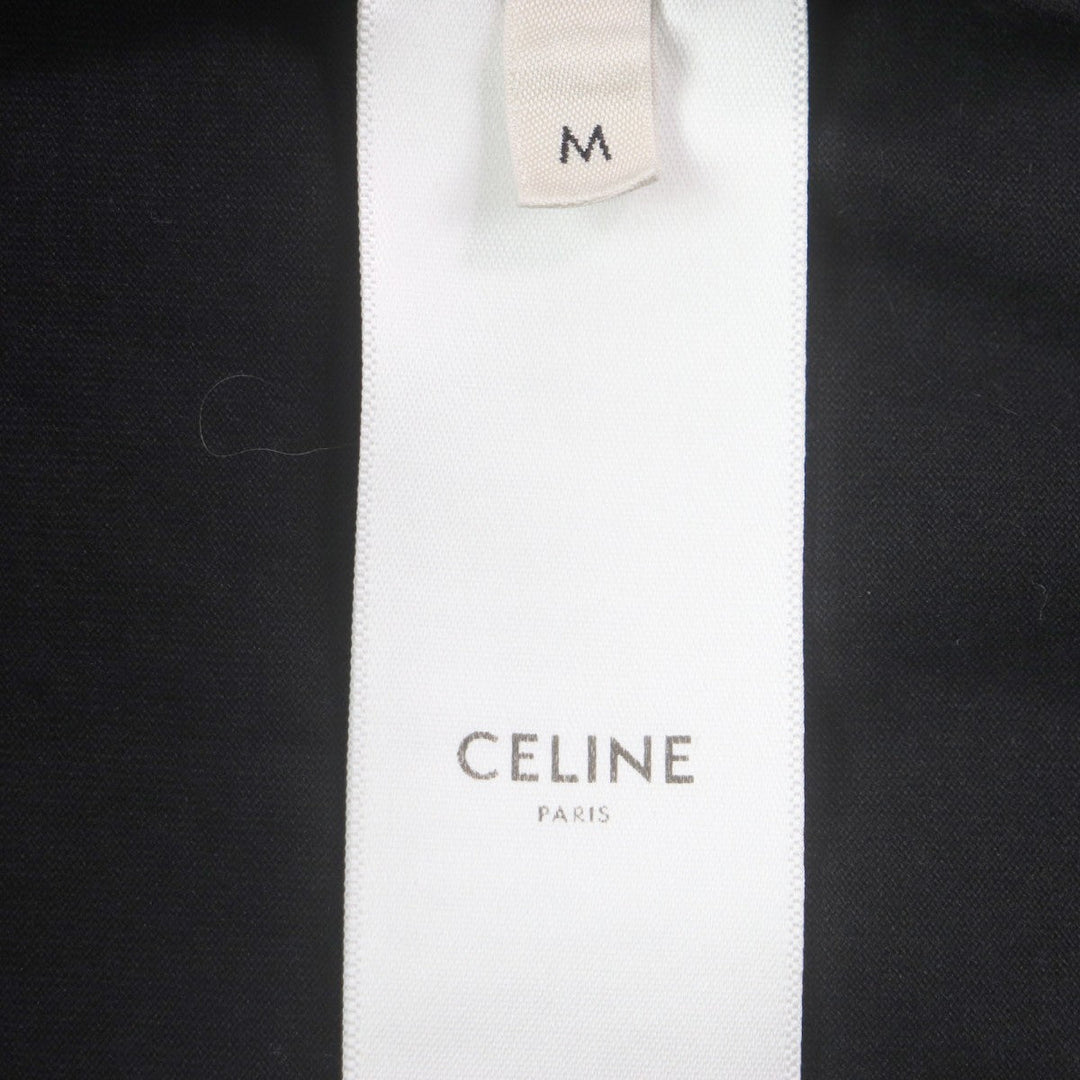 CELINE Short sleeve T-shirt 2X681671Q Main: 100% cotton black mens M Used Authentic