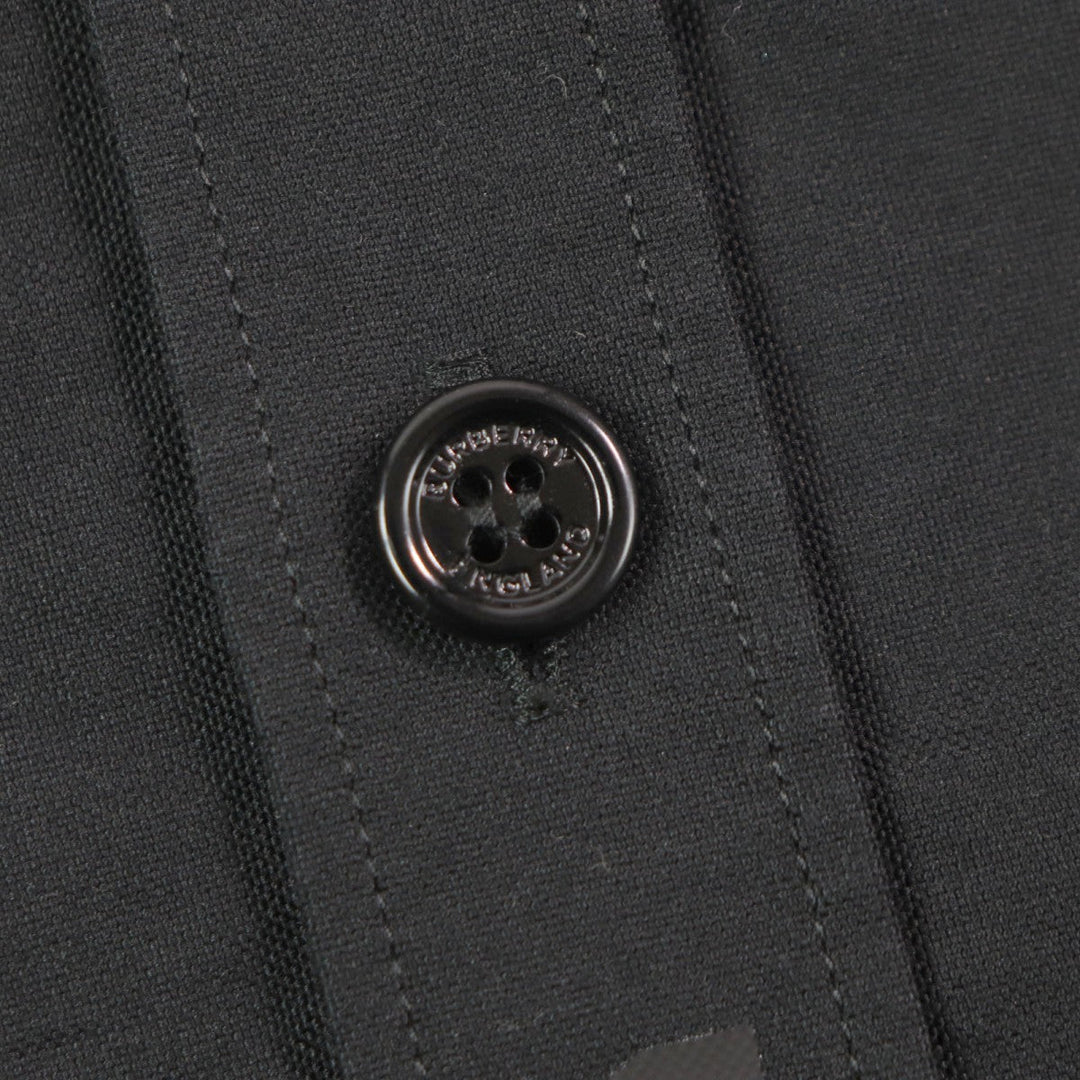 BURBERRY Long sleeve shirt 8029347 Main: 100% cotton black Horse ferry print mens S Used Authentic