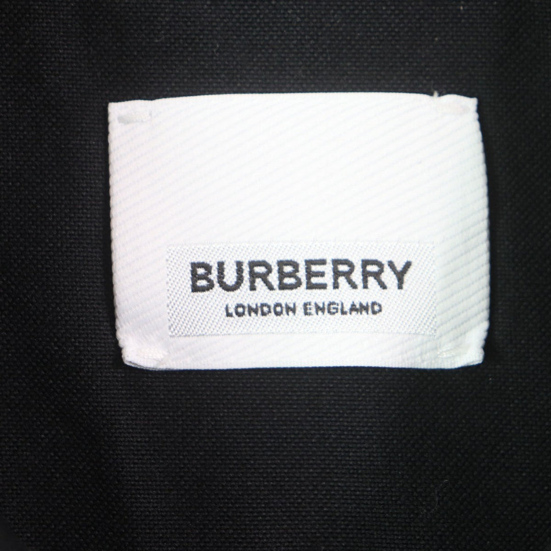 BURBERRY Long sleeve shirt 8029347 Main: 100% cotton black Horse ferry print mens S Used Authentic