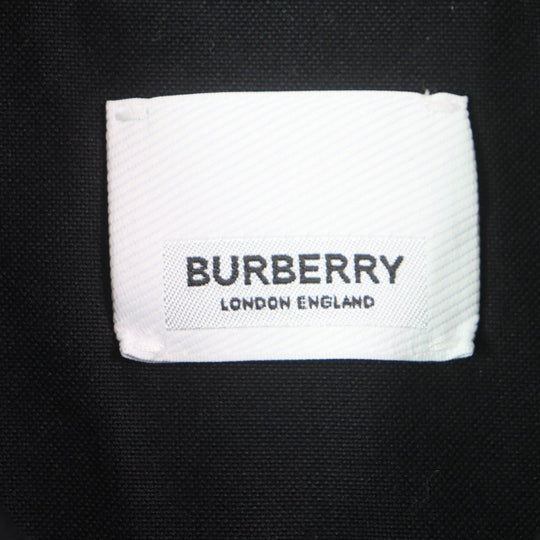 BURBERRY Long sleeve shirt 8029347 Main: 100% cotton black Horse ferry print mens S Used Authentic